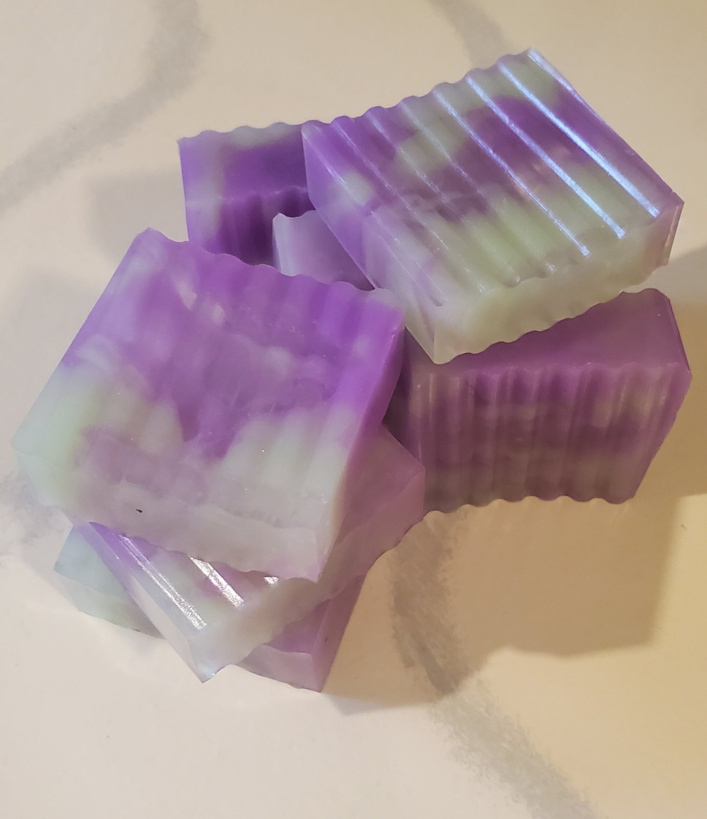 Lavender Cucumber Bliss – Translucent Glycerin Soap Bar
