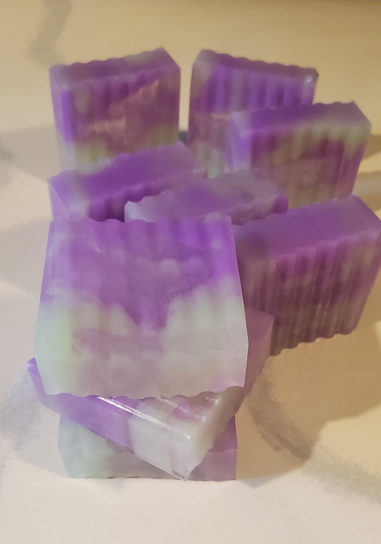 Lavender Cucumber Bliss – Translucent Glycerin Soap Bar
