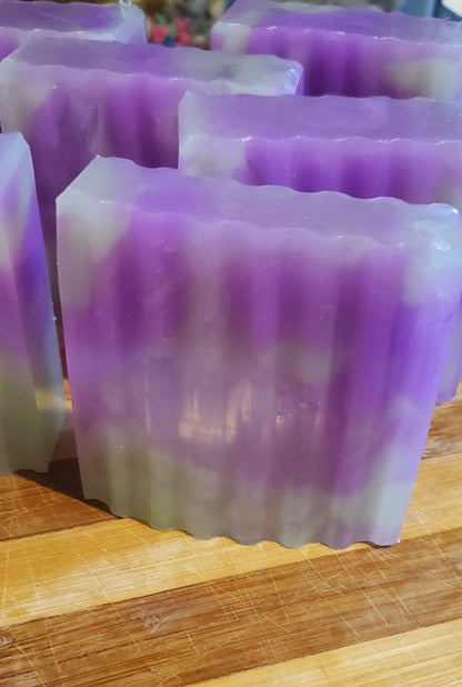 Lavender Cucumber Bliss – Translucent Glycerin Soap Bar