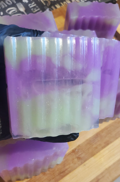 Lavender Cucumber Bliss – Translucent Glycerin Soap Bar