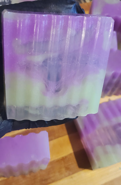 Lavender Cucumber Bliss – Translucent Glycerin Soap Bar